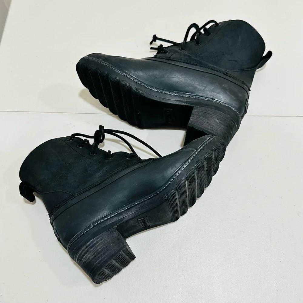 Women's Sperry Saltwater‎ Heel Duck Boots Black STS85478 Size 9Medium M Leather